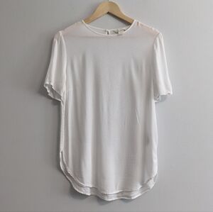 H&M Crepe Blouse, White, US 6